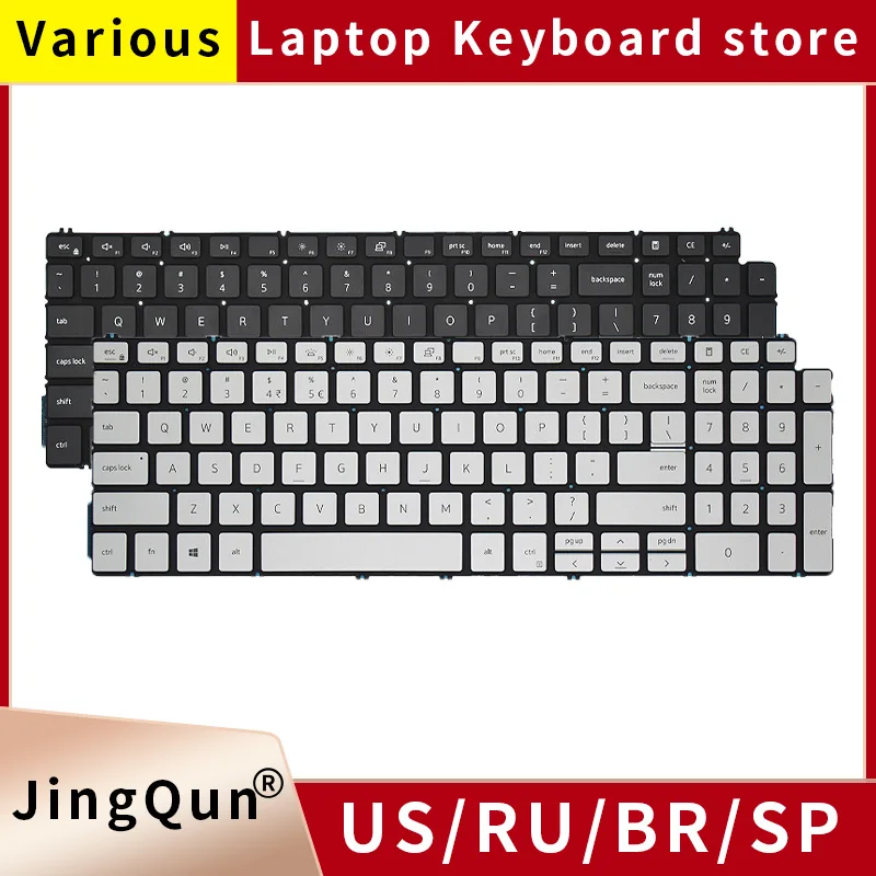 Original Eua sp Inspiron157591 Russo do Teclado do Portátil para Dell 7590 5591 5593 5598 5590 5584 5594 7790 P42e P42f P88f P83f P90f
