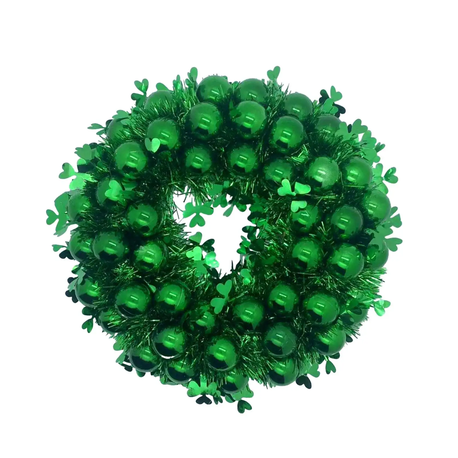 ST. Patrick`s Day Wreath 35cm Hanging ST. Patrick`s Day Decoration Front Door Wreath for Party Garden Farmhouse Wall Celebration
