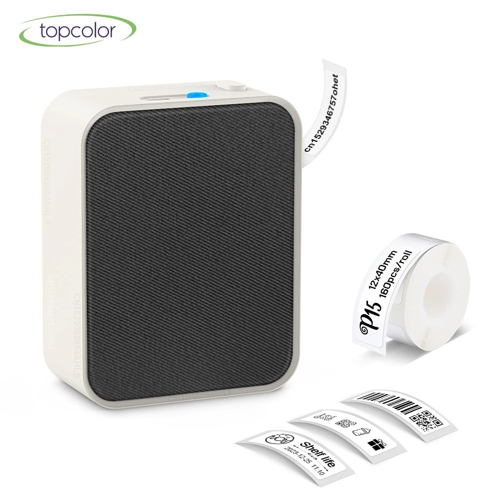 Wireless Bluetooth Thermal Label Printer with Adhesive Label Tape
