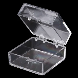 1:12 Miniature Dollhouse Transparent Plastic Storage Box Cake Desserts Food Candy Box Doll Jewelry Box DIY Decor Accessories