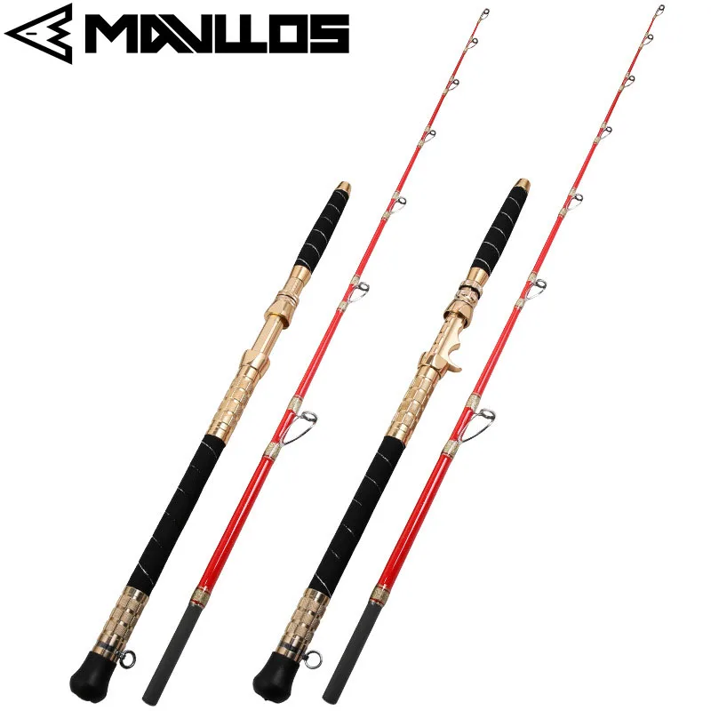 MavllosSuperhardKingfishJiggingRodWithMetalHandleLure5001000g