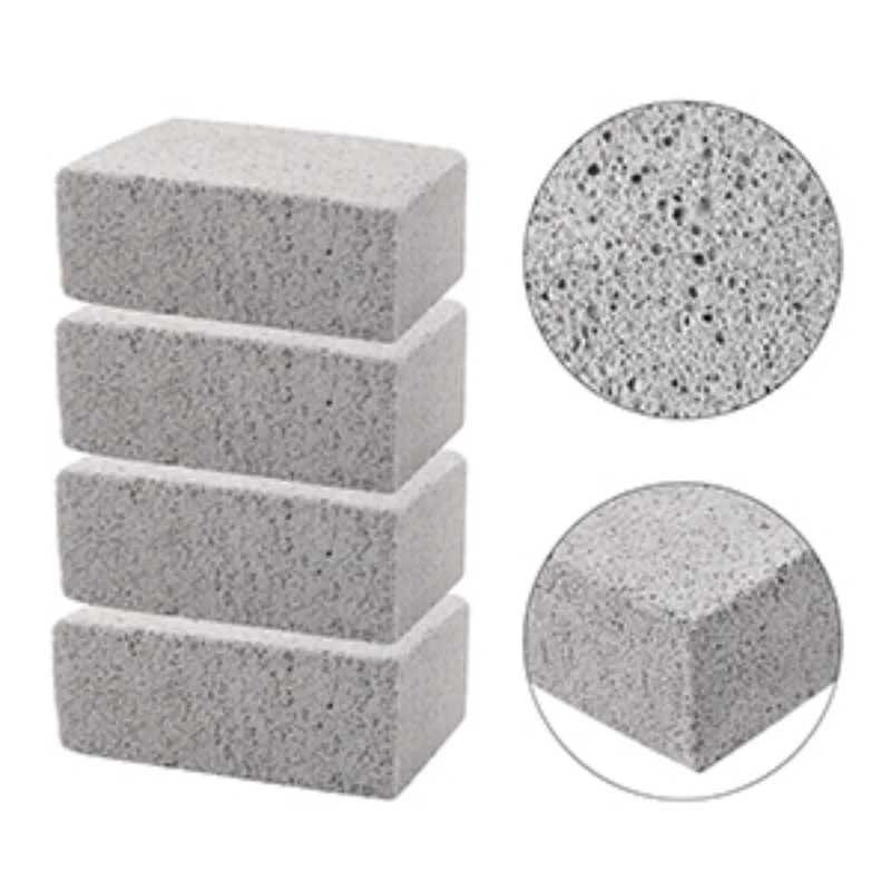 4 Blocchi Pulizia In Pietra Pomice + Scatola Scarico - Per Griglie E Teglie, Anti-Graffio - Foto 9