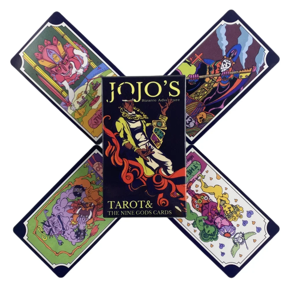 

JoJo's Bizarre Adventure Tarot Cards A 84 Deck Oracle English Visions Divination Edition Borad Playing Games