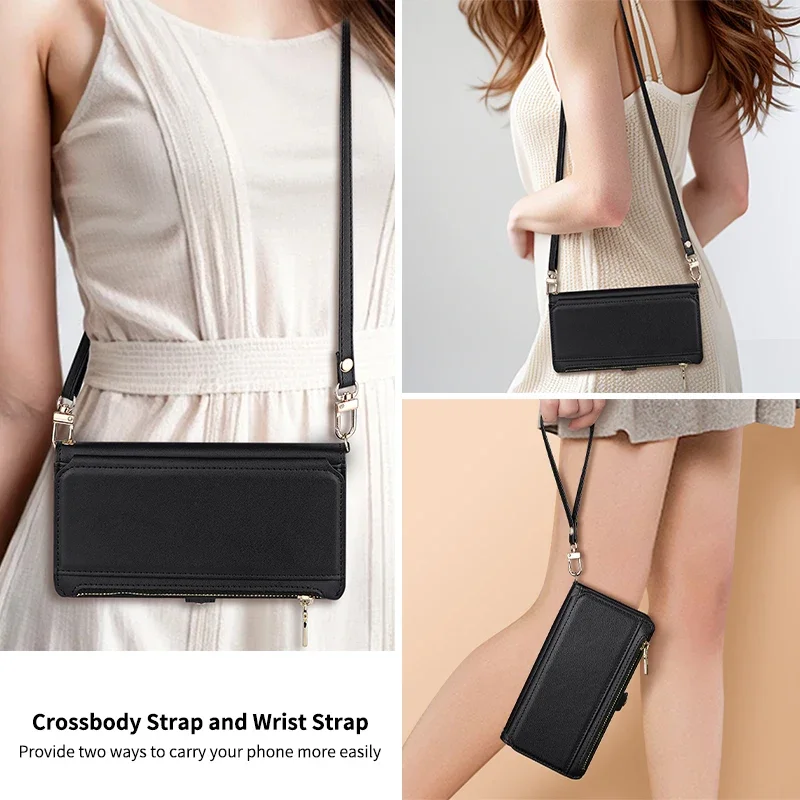 Flip Cover Zipper Wallet Phone Case