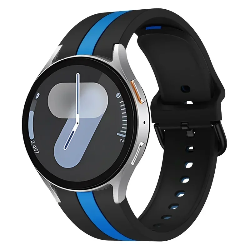 Dual-Color Silicone Strap - Comfortable Watch Band Bracelet