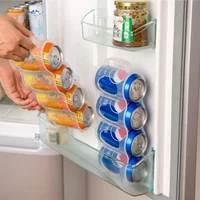 1PC Kitchen Refrigerator Storage Box Refrigerated Soda Drink Storage Rack Can Organizer Hand-held Cans Kitchen Storage Box 1