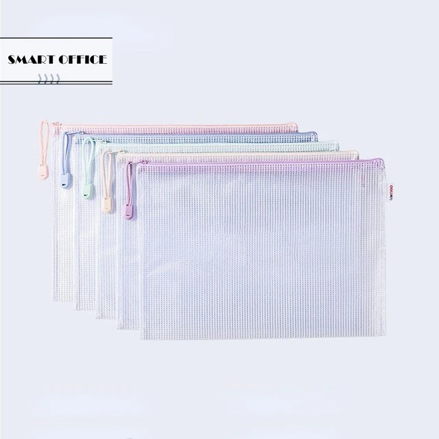 10 Pack Zipper Pouches A3 For Board Games Puzzles Plastic Mesh Zipper  Pouches Document Bag Mesh Storage Bags With Zipper Waterproof Mesh Zipper  Pouch For School Office Supplies Mesh Game Bags