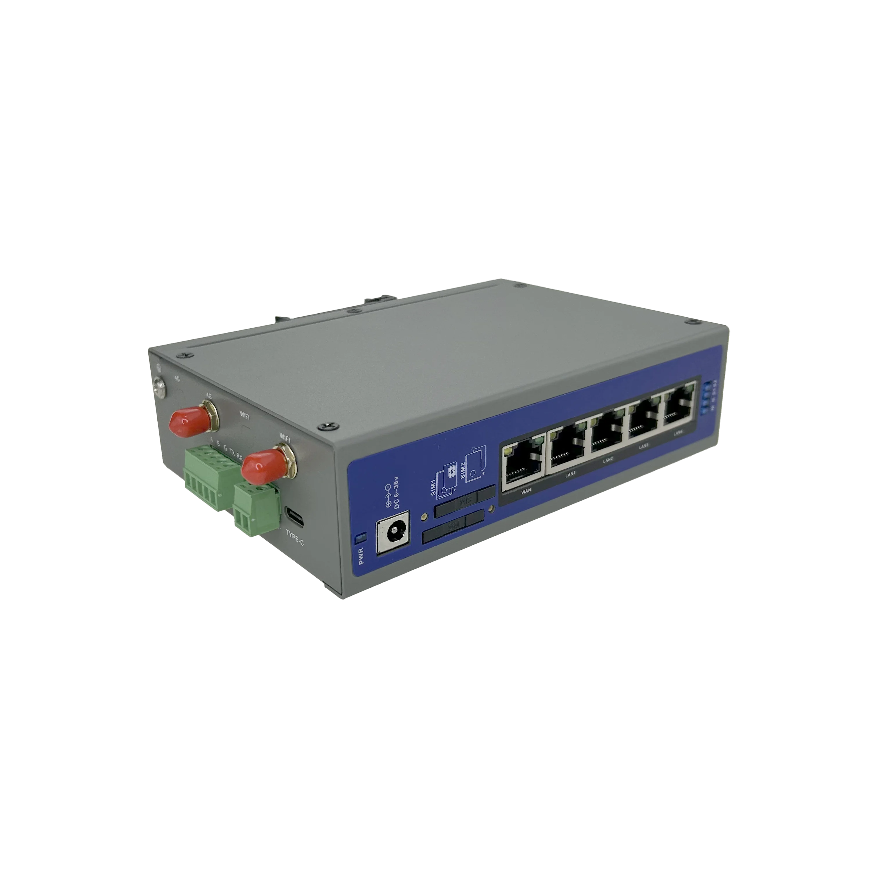 Zlwl Factory Ir5731 Router Wifi Industriale 4G Dual Sim Economico Wireless Lte Vpn Con 5 Porte