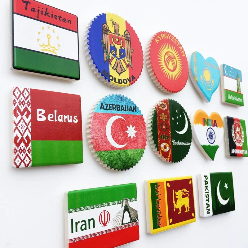 The National Flag Landmark India Fridge Magnet Sri Afghanistan Kazakhstan Cuba Belarus Magnets - Fridge Magnets - AliExpress