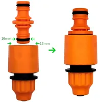 5PCS Joiner Repair Connector Coupling 1/2'' Garden Hose Tubing Fitting Pipe Quick Drip Irrigation Watering System for Greenhouse 5