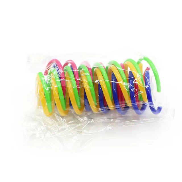 Plastic Spring Jumping Cat Toy 2