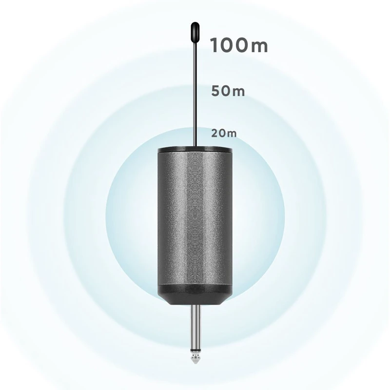 Wireless microphone-UHF Portable Wireless Headset/ Lavalier Lapel Microphone with Bodypack Transmitter and Receiver 1/4 Inch Output, for Live Perfor
