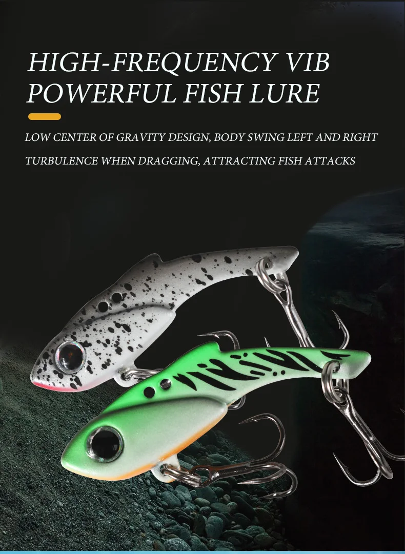 Vib Angel köder 3,5g 5g künstliche Klinge Metall sinkende Vibration Köder Swimbait Spinner Pesca für Bass Pike Barsch Forelle – Detail 7