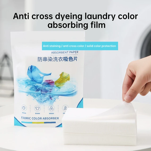 50 sztuk worek tabletki do prania papier do prania anti-barwienia ubrania arkusze anti-ciąg mieszanie kolorów absorpcja akcesoria do prania tanie tanio None CN (pochodzenie)