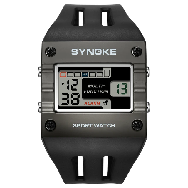 SYNOKE Mens Digital Sports Watch, Big Numbers, Large Display Face Big Digits, Easy to Read, Waterproof, Running Military Watch 5