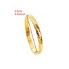 65MM Dubai Wedding Combination Bracelets For Women Ethiopian Jewelry Gold Color Indian Bangles Birthday Jewelry Gifts #104 6