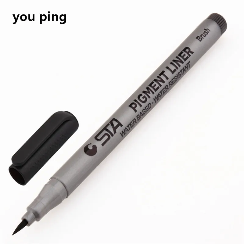 Art Marker Pens Waterproof Art Markers Brush Pen Sketch Drawing comics Pigment Line Pens Office School Stationery Supplies