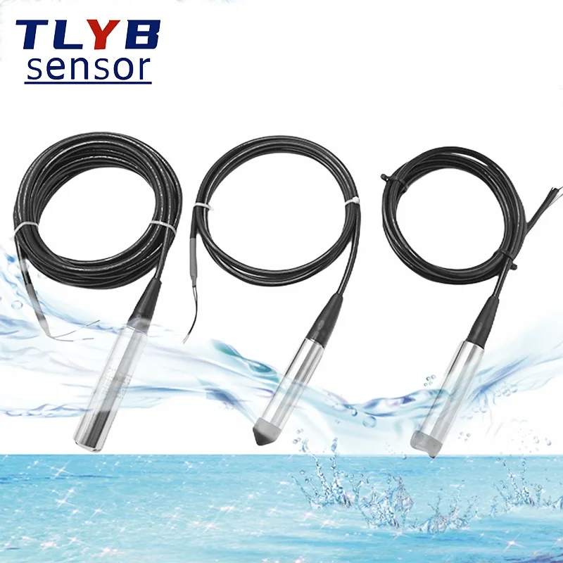 

4-20ma Liquid Level Transmitter Tank Water Level Sensor Put In Water Level Gauge