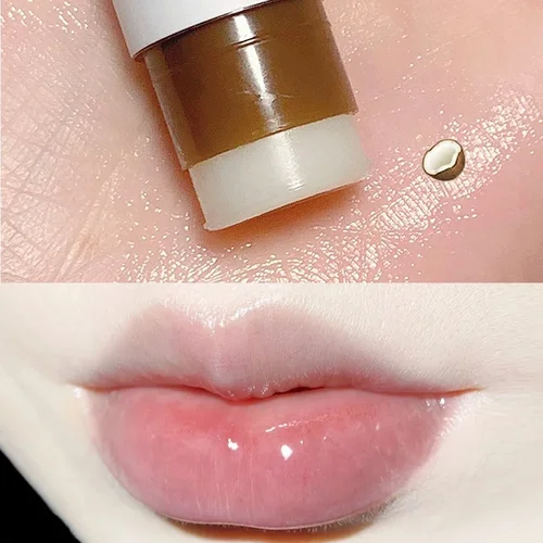 색상 변경 립밤 과일 향 보습, 지속되는 틴트 립스틱, 갈라짐 방지, 방수 각질 제거, 립 케어 화장품 3