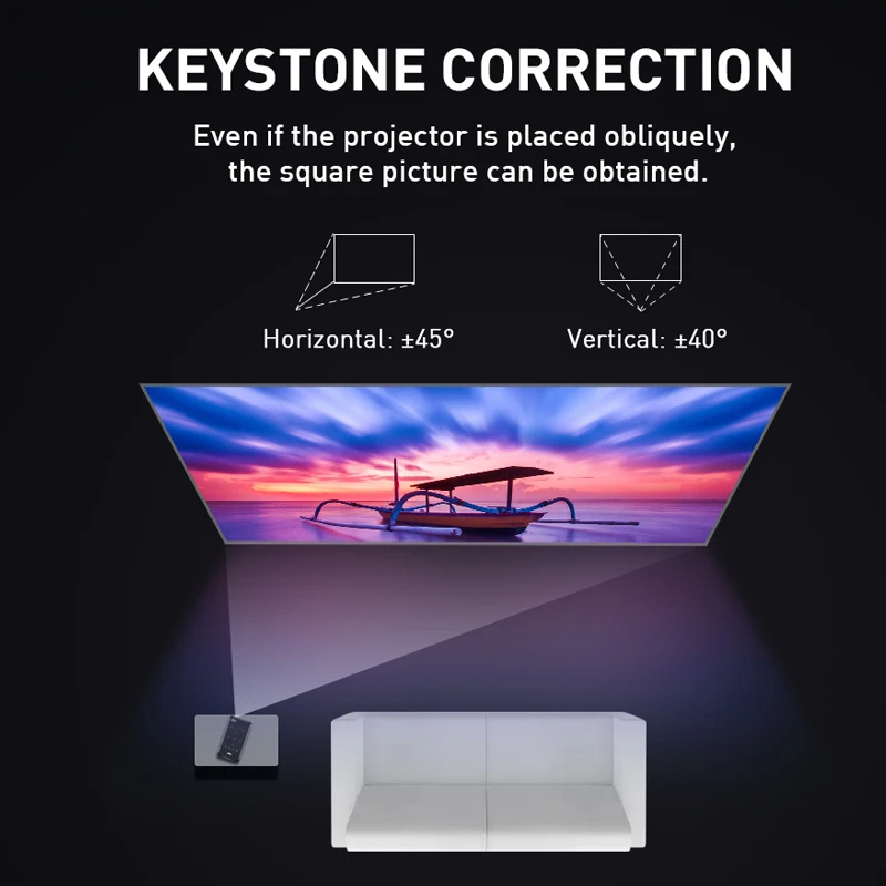 SmartIdea 3D 4K Phone Size HD Projector AC3 Android WiFi DLP Smart Proyector Beamer BT Battery Build-in AirPlay Miracast
