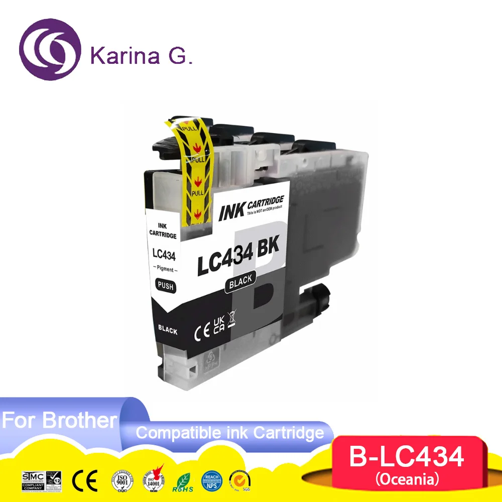 Standard capacity LC434 LC 434 Premium Color Compatible inkjet Ink Cartridge For