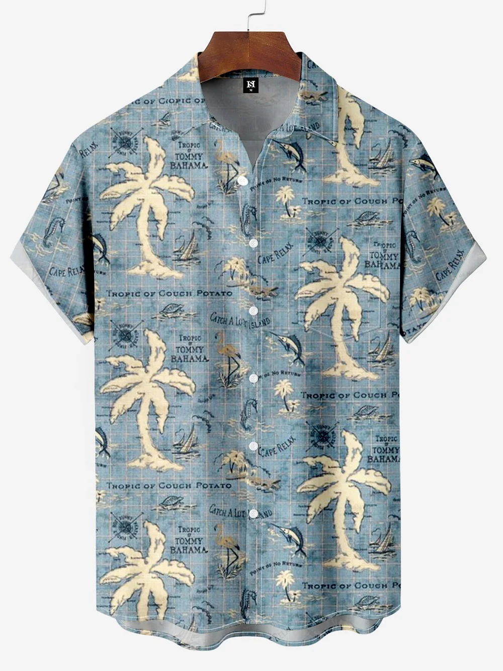 Tropical Colorful Tropical Jungle And Pineapple Pattern 3D Print Men's Short Sleeve Shirts For Men Fashion Hawaiian Shirt