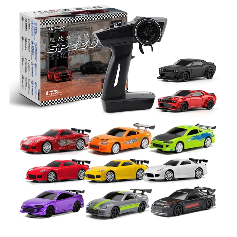 Turbo Racing 1:76 C75 C74 C73 C72 C71 On Road Rc Autoradio Completamente Proporzionale Telecomando Giocattoli Kit Rtr Per Bambini E Adulti