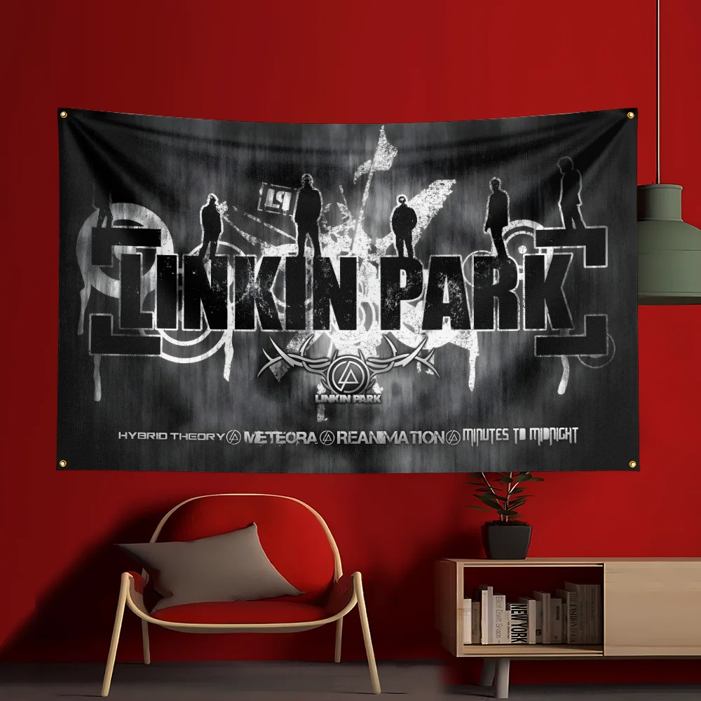 Linkin Rock Band Park Drapeau 3x5FT Double Face