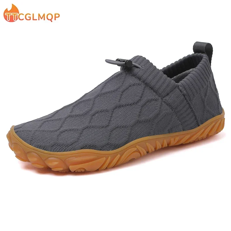 Summer Men's Wide Minimalist Barefoot Breathable Mesh Men Wide-toed Shoes Flats Soft Zero Drop Sole Wider Toe Sneakes Plus Size