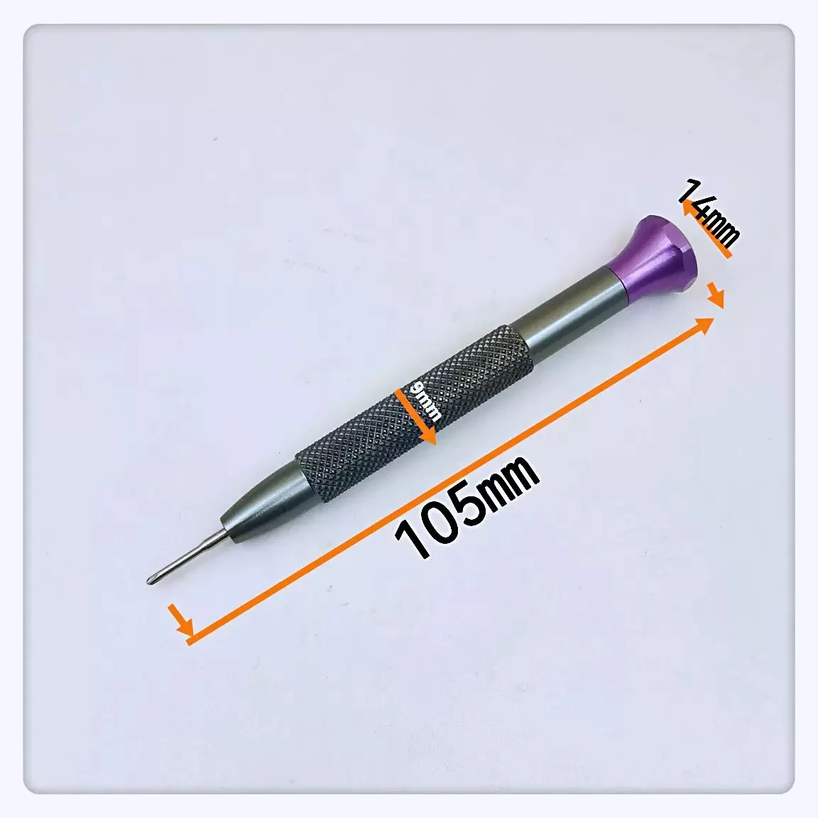 시계 스크루 드라이버 세트 고경도 두꺼운 핸들 고속 강철 시계 수리 도구 5 나사 비트 0.8mm-1.6mm +1.4mm