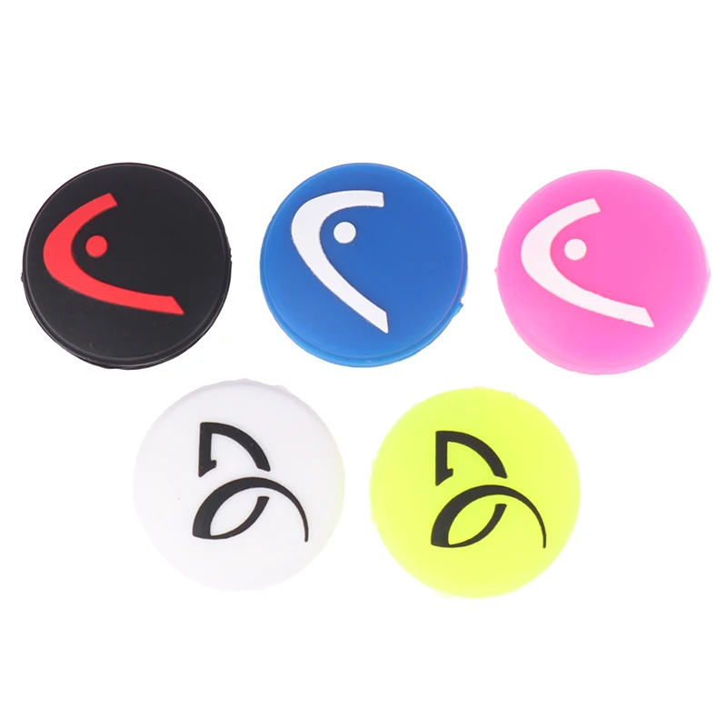 Tennis Racket Vibration Dampeners Silicone Anti-Vibration Tennis Shockproof Absorber Smile Face Shock Pad Accessories Random tennis accessories tennis racket shock absorber