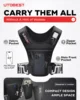 UTOBEST UTR111 Lightweight Running Vest with Led Light Mobile Phone Bag for Training 2