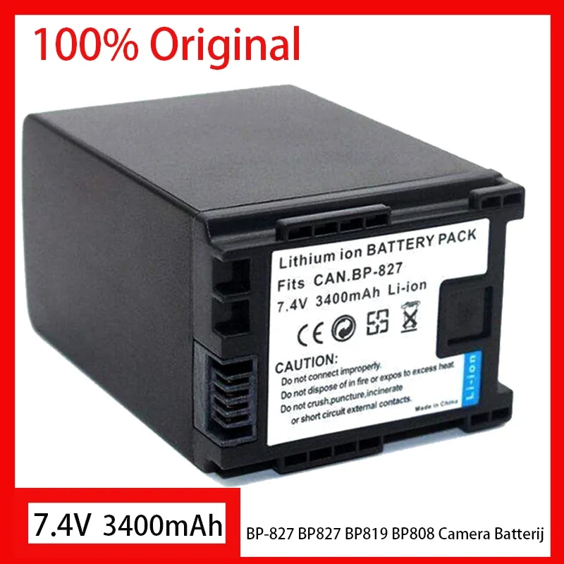 2 x Batterie LI-ION haute performance remplaçant BP-827 808 BP-809 BP 819 BP pour Canon FS-11 11