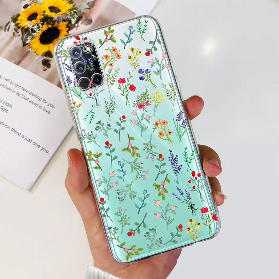 Floral Transparent Silicone Soft TPU Phone Case - Fashionable Design