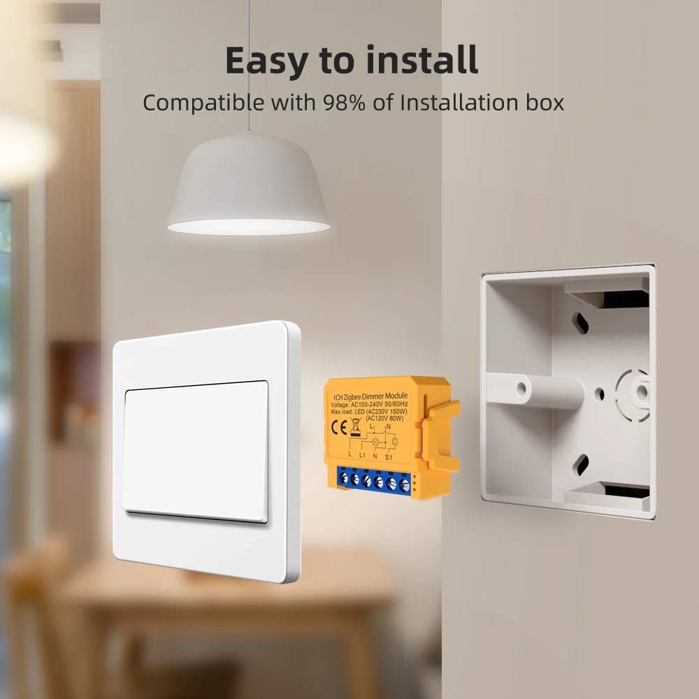 AVATTO 투야 스마트 조광기 스위치 모듈, 지그비 DIY 차단기, 1/2 방향 제어, 조광식 조명 스위치, 알렉사 구글 홈과 작동