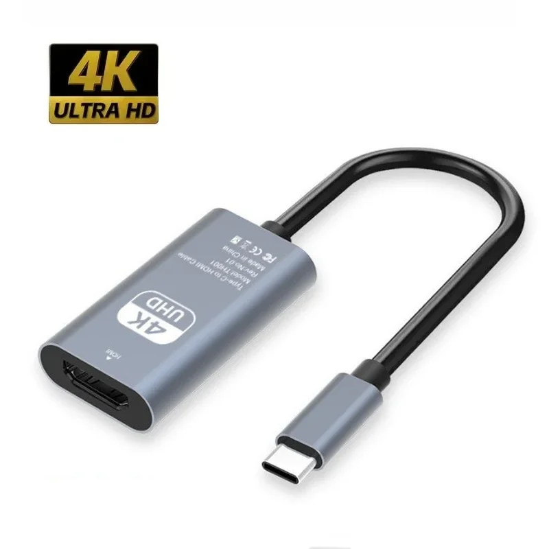 HDMI Adapter Cable TYPE C to HDMI Compatible 4K USB C USB3.1 Male to HDTV Female Converter For Laptop Tablet TV MacBook