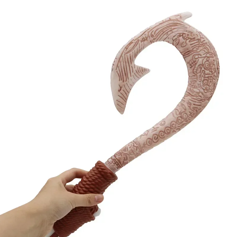 Miniso Moana Fish Hook Knife Cosplay Maui Weapon Children Cosplay Maui Fish Hook Knife Prop Cartoon Christmas Gift Toy Kid 2