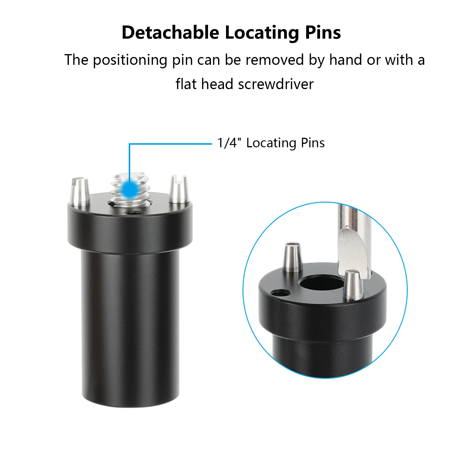 CAMVATE 1.2인치 15mm 로드(1/4-20 안티 트위스트 마운트 포함) 카메라 케이지 리그용