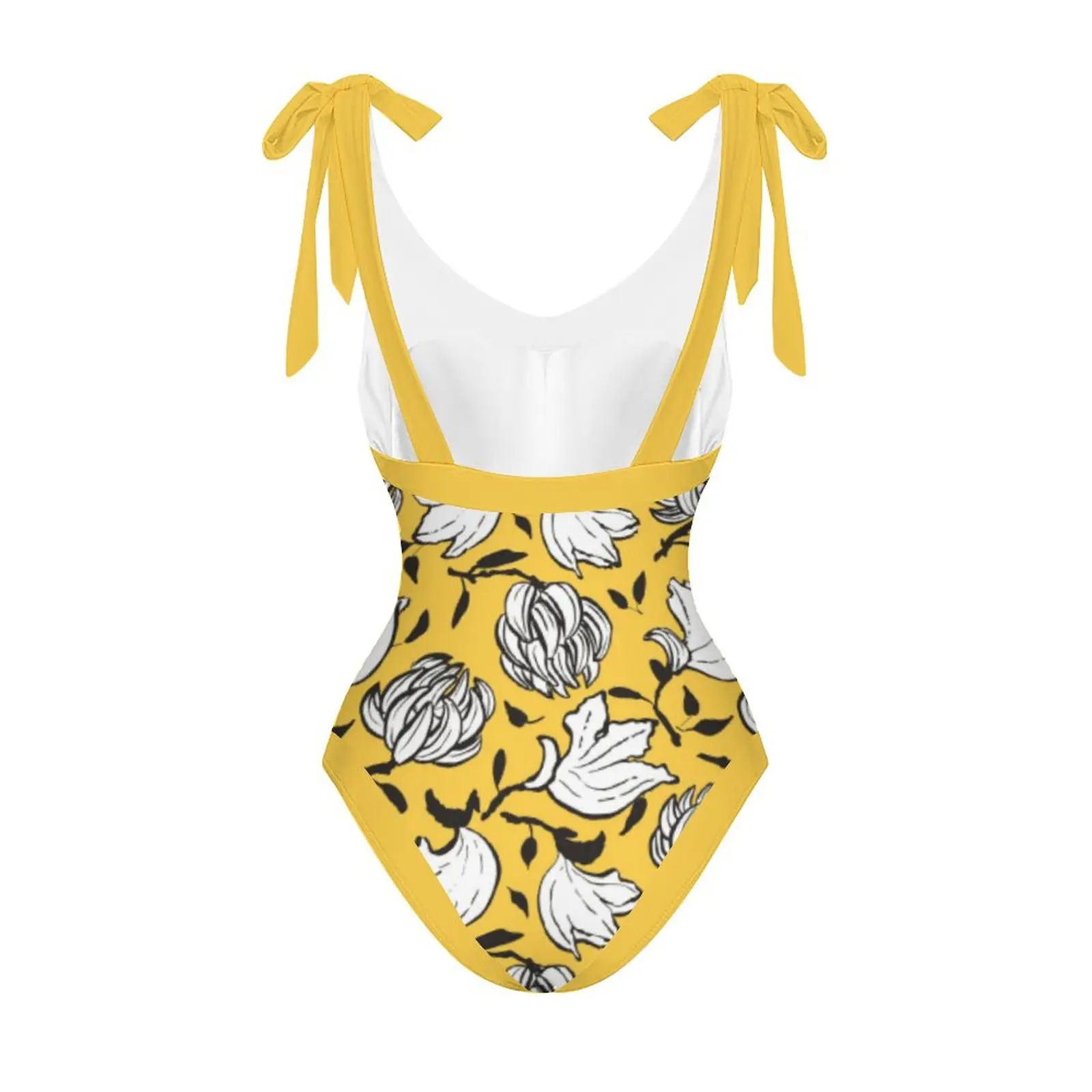 Floral Print Women's Swimwear One Piece Swimsuit and Cover Up V Neck Beach Wear Backless Bathing Suits New Sexy Fashion 2023