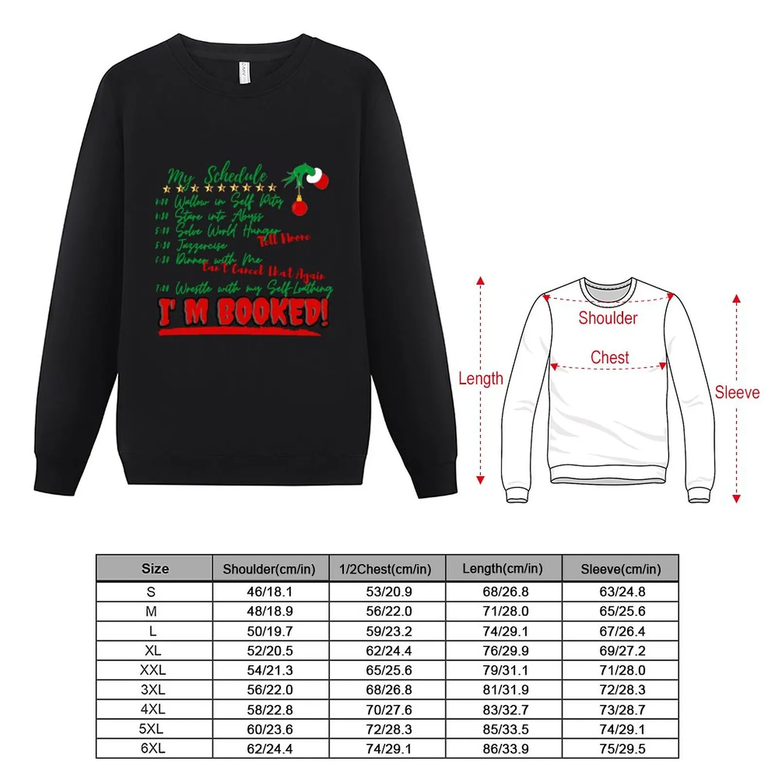 New My Schedule Sweatshirt korean style clothes graphic t shirts men korean clothes sweatshirt male