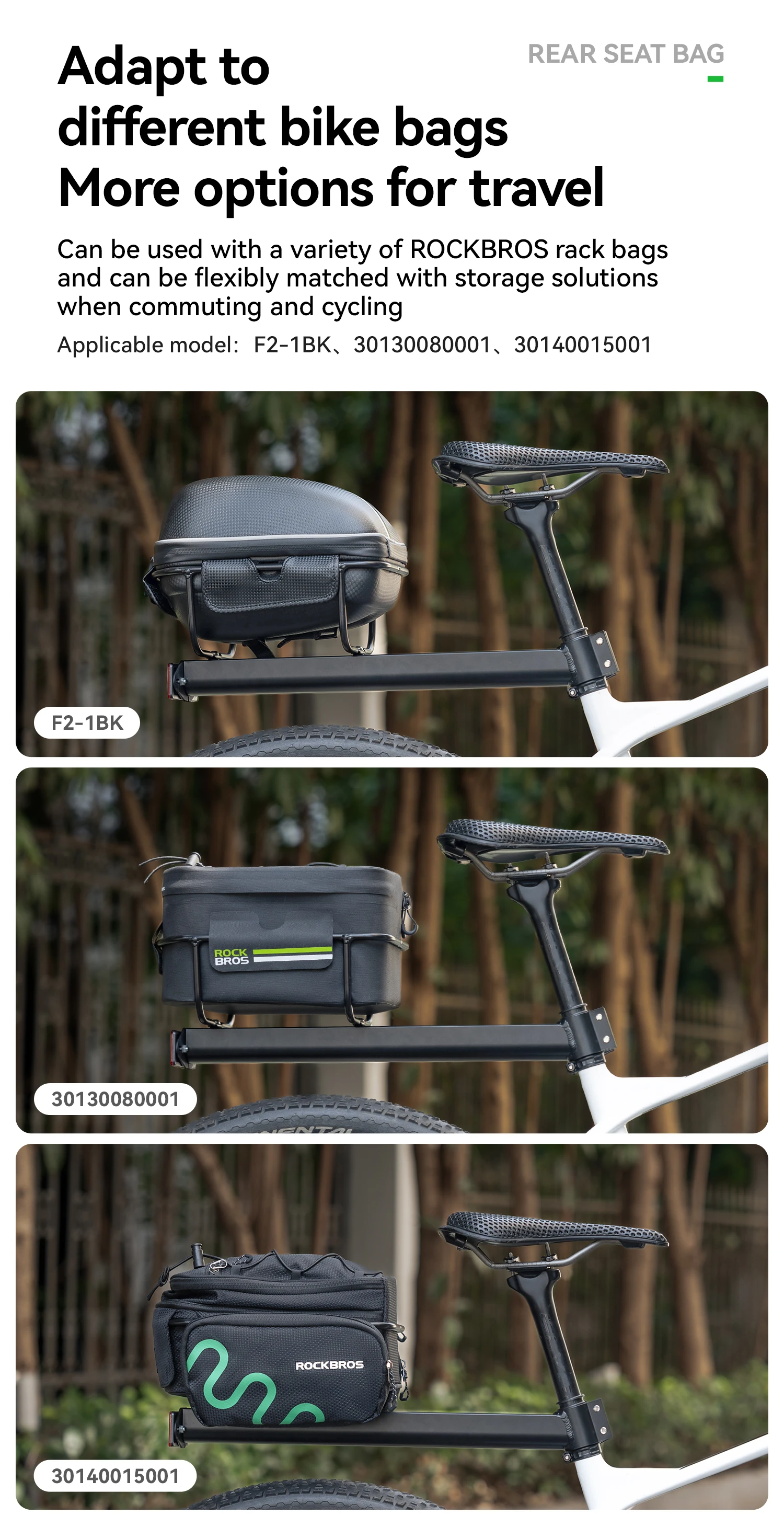 Rear cargo rack in use