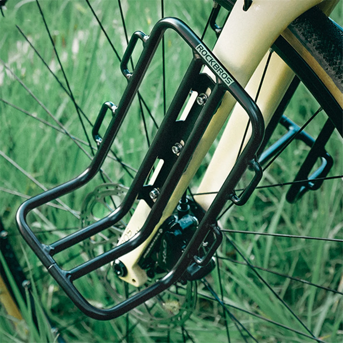 ROCKBROS Bicycle Front Fork Shelf Bike Fork Bag Road Cycling Racks Load Bearing Luggage Portable Bike Bag Accessory