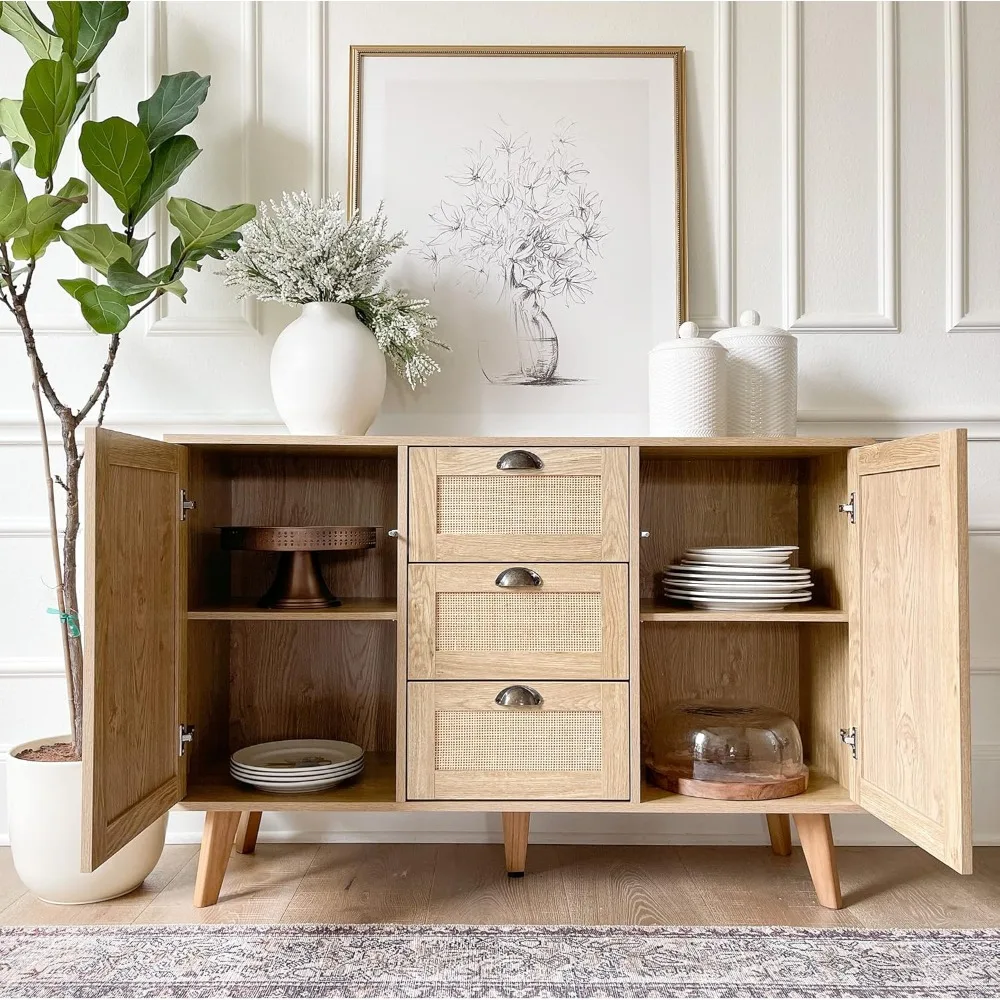 Description Picture 4 of itemRattan Cabinet - Sideboard Buffet Cabinet/Accent Cabinet , Rattan Console Table