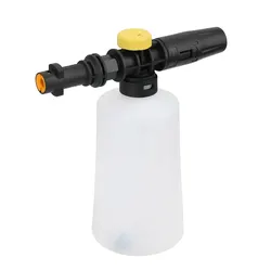750ML Adjustable Snow Foam Lance Car Soap Foam Generator for High Pressure Washers (White)