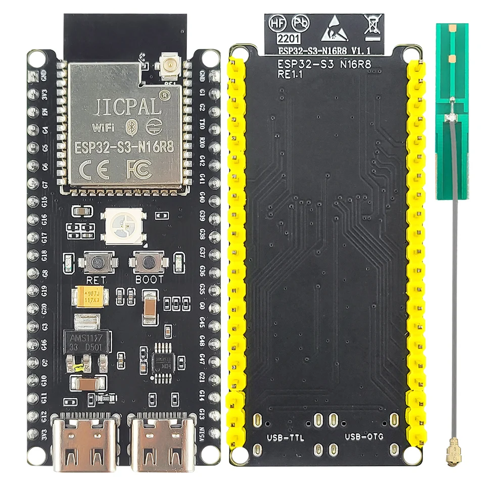 ESP32 S3 DevKitC 1 N16R8 Wifi Bluetooth 5 Modül Geliştirme Kartı ESP32 S3 N16R8