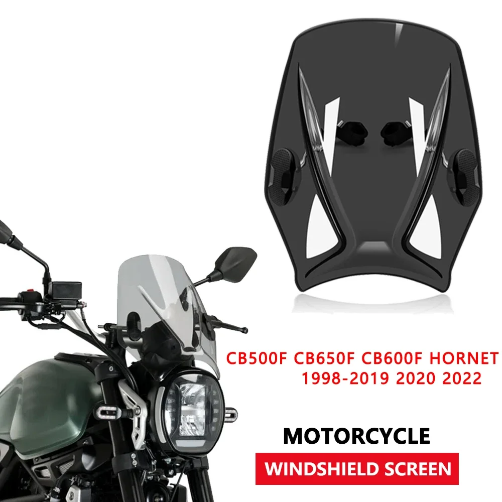 For CB500F CB650F CB600F HORNET  Wind Deflector New Universal Motorcycle Windscreen Windshield Covers Screen Motorbikes_voghion.com