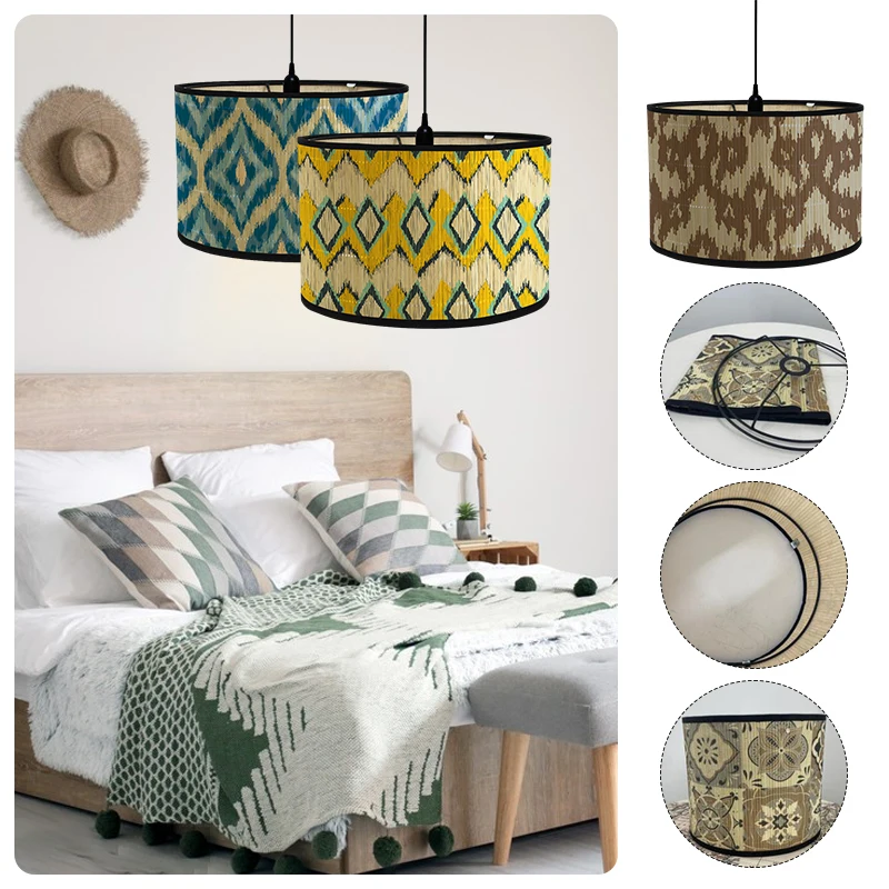 CWVYKNP Lampada A Sospensione per Ristorante Giapponese Copertura per Paralume in Materiale A Forma di Vite A Semicerchio Lampadario da Interno per Balcone Lampada Moderna A Soffitto in Stile Rustico