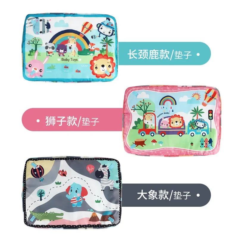 Baby 3 in 1 Fitness Frame Game Blanket Multifunctional Cartoon Play Crawling Mat Tortoise Lion Ocean Ball pool 0-18 Months Toys