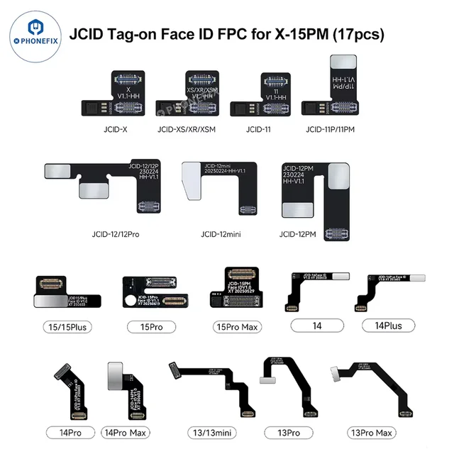 بوردة تفعيل وبرمجة فيس آيدي JCID (سلسلة 13 حتى 16) – يدعم V1SE & V1S Pro 4