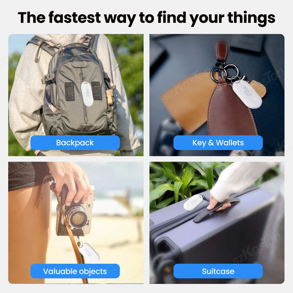 Bluetooth GPS Tracker for Air Tag Replacement Via Apple Find My to Locate Bag Bottle Card Wallet Bike Keys Finder MFI Smart ITag